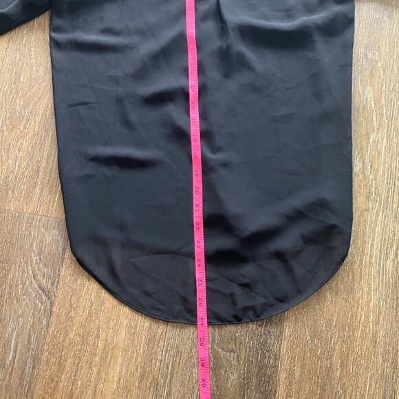 Guess Semi Sheer With Sparkly Jeweled Decor Size S Hidden Button-Down - Picture 7 of 9